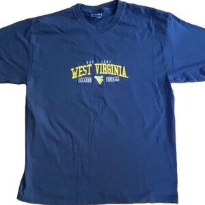 WVU West Virginia University Football AS Sports Tee Shirt, Large